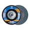 Pferd 4-1/2" x 5/8-11 Thd. POLIFAN Flap Disc - Z PSF STEELOX, Zirconia, 80 Grit, Flat 62035 - alternate 1